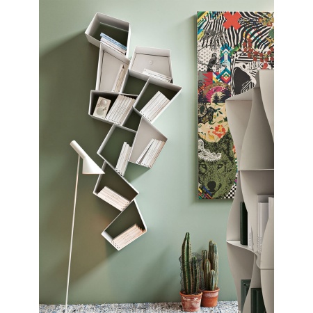 Geometric Wall Metal Bookcase - W Su Line