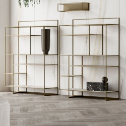 Modern Metal Bookcase - Levia