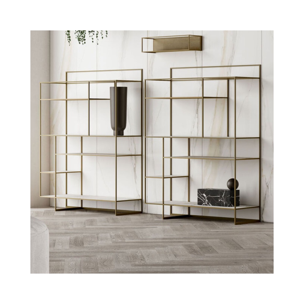Modern Metal Bookcase - Levia