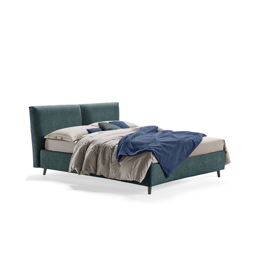 Storage Bed with Square Headboard - Orione