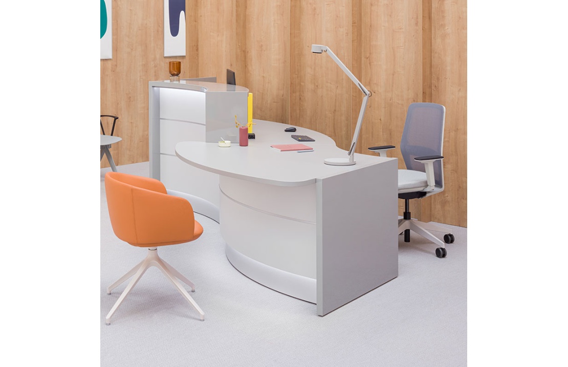 Reception desk with desk - Valde