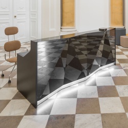 Reception desk in glass - Alpa