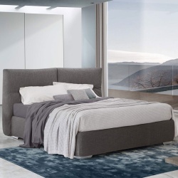Double Bed with Folding Headboard - Adone