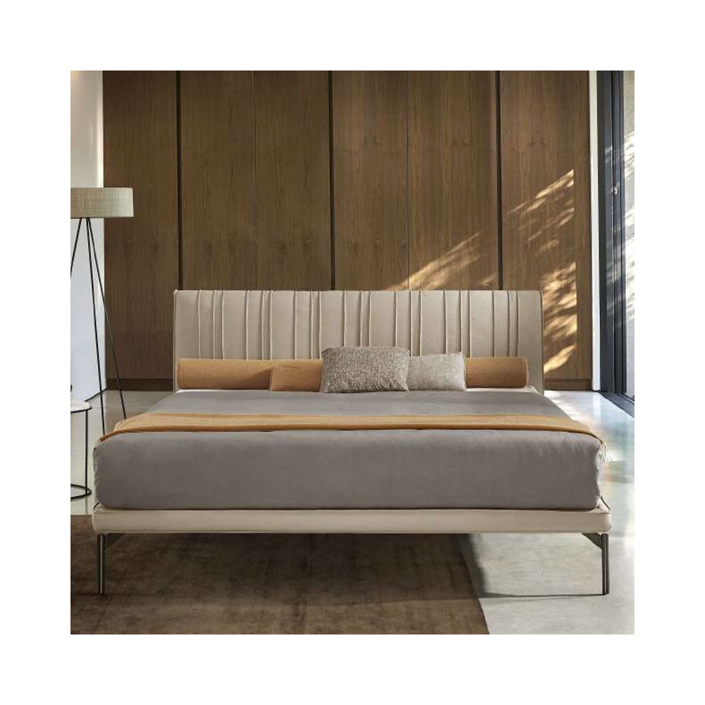 Upholstered Double Bed - Poseidone