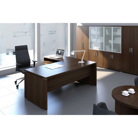Executive desk with storage cabinet - Quando