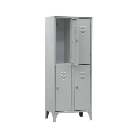 Overlapped Saving Space Locker Room Wardrobe with Compartments