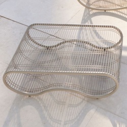 Outdoor coffee table in steel - Breeze
