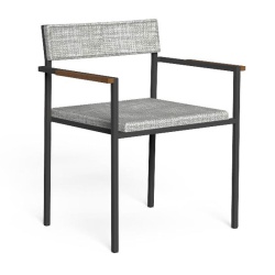 Stackable Outdoor Armchair with Armrests - Casilda