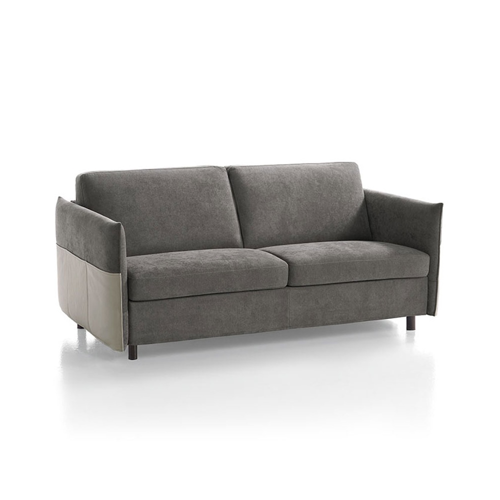 Sofa Bed with Leather Magazine Holder - Venezia Soft