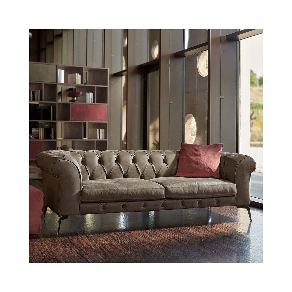 Retro Upholstered Sofa - Navona