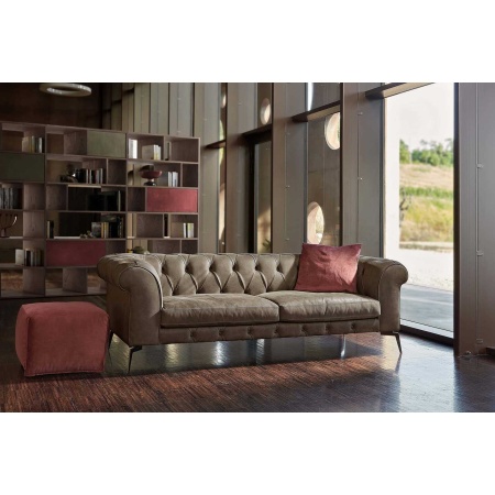 Retro Upholstered Sofa - Navona