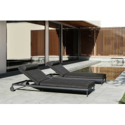 Stackable Sun lounger with Wheels - Cleo
