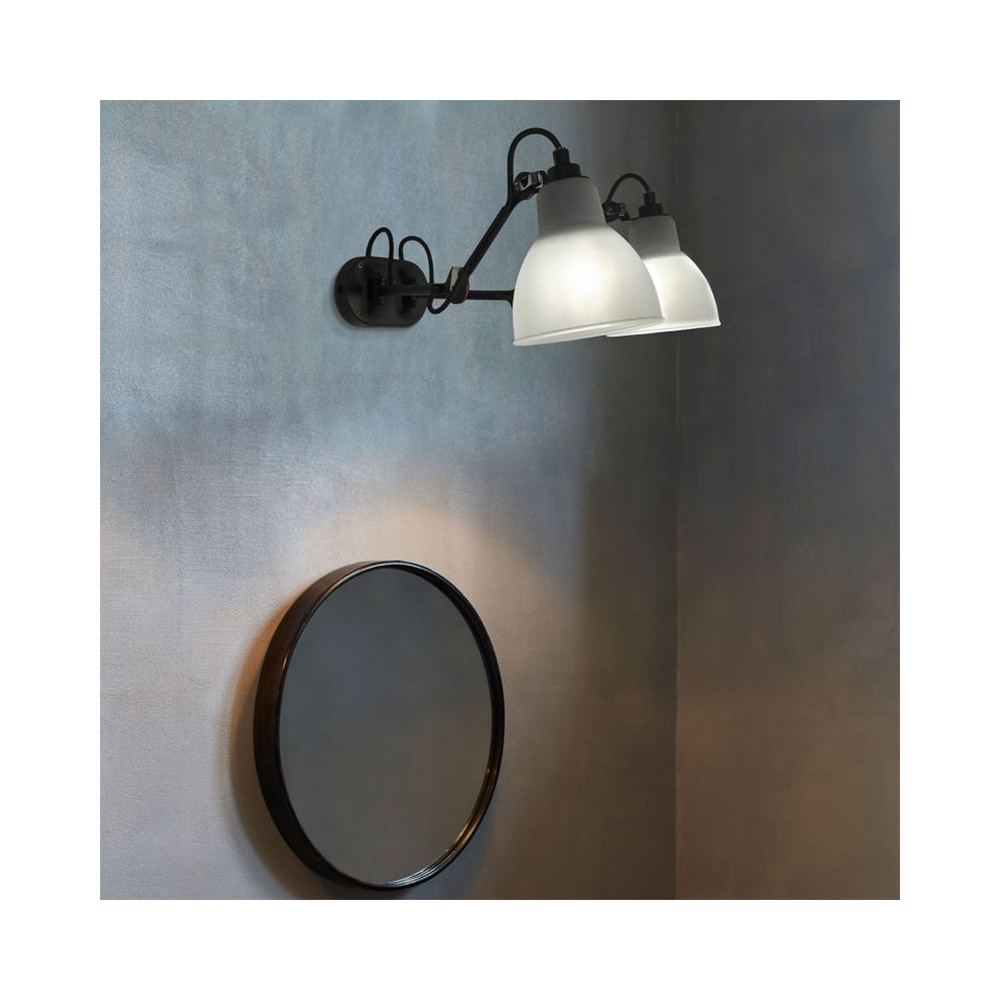 Double Wall Lamp with Flexible Arms - Lampe Gras 204
