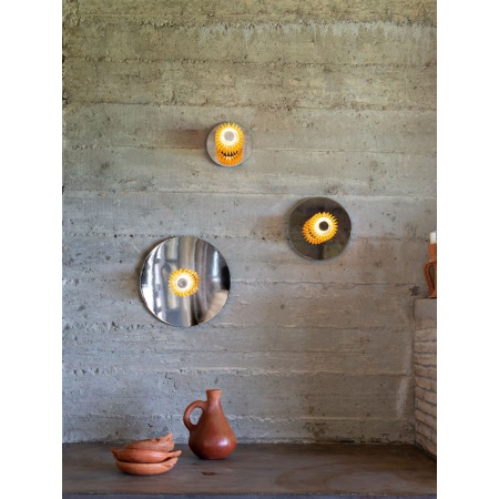 Steel and Glass Wall Lamp - In The Sun
