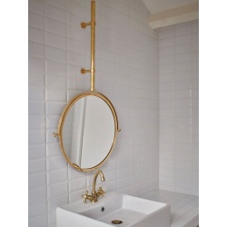 Bathroom Brass Mirror - MbE