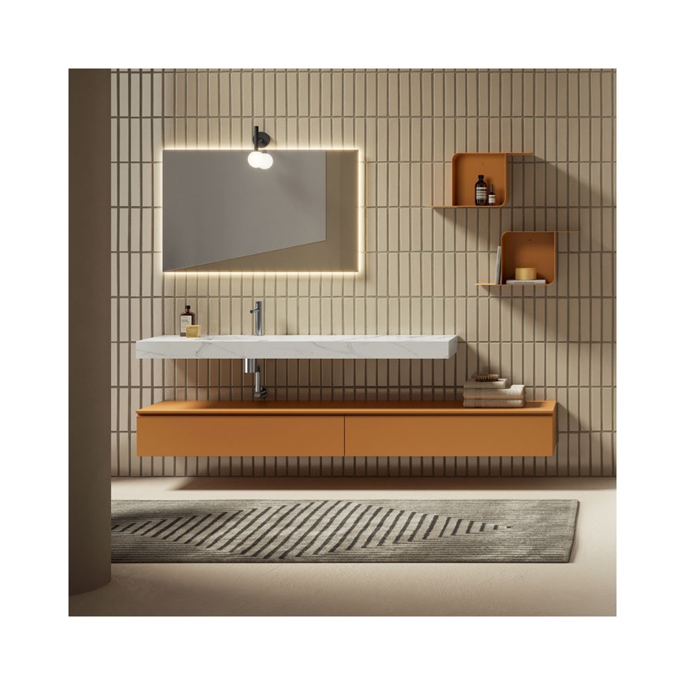 Bathroom Composition with Mirror Backlit - Yang 01
