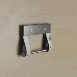 Toilet Roll Holder with Leather Details - Baio
