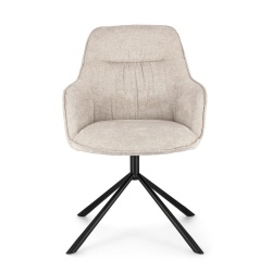 Upholstered Fabric Armchair - Grant