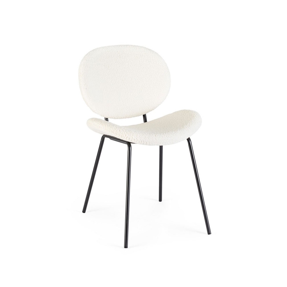 Design Chair with Bouclè Effect - Maddie
