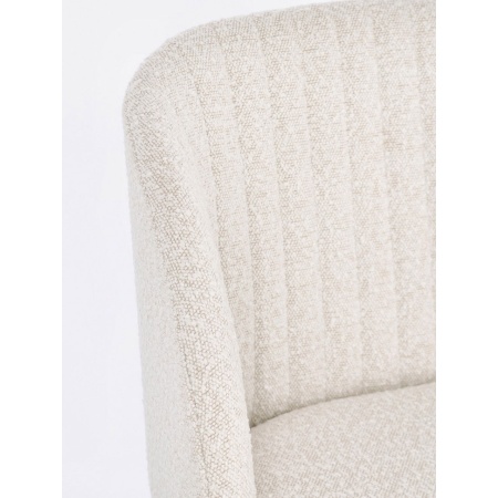 Design Chair with Bouclè Upholstery - Queen
