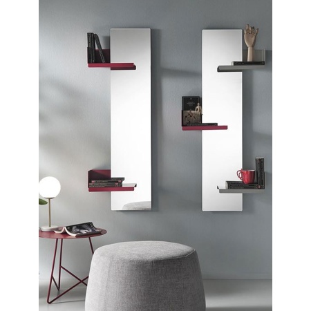Rectangular Mirror with Shelves - Cactus