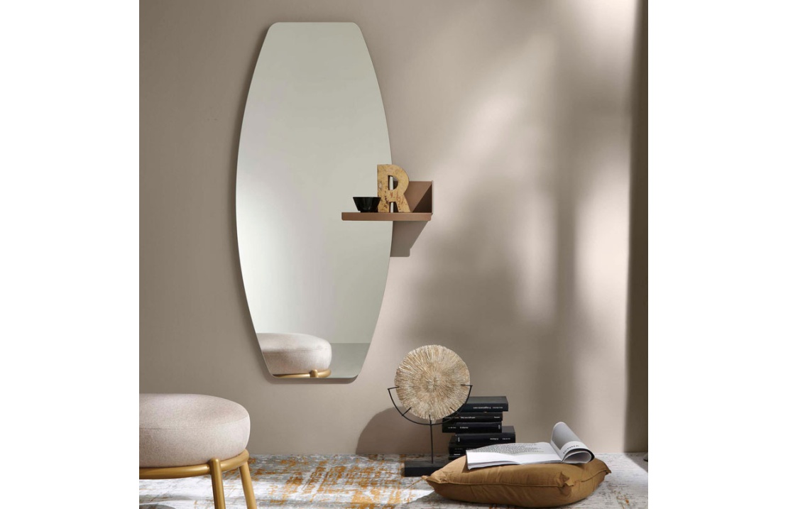 Oval Mirror with Shelf - Cactus Botte
