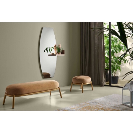 Oval Mirror with Shelf - Cactus Botte