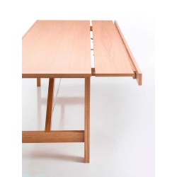 Wooden table extendable in width - Capriata