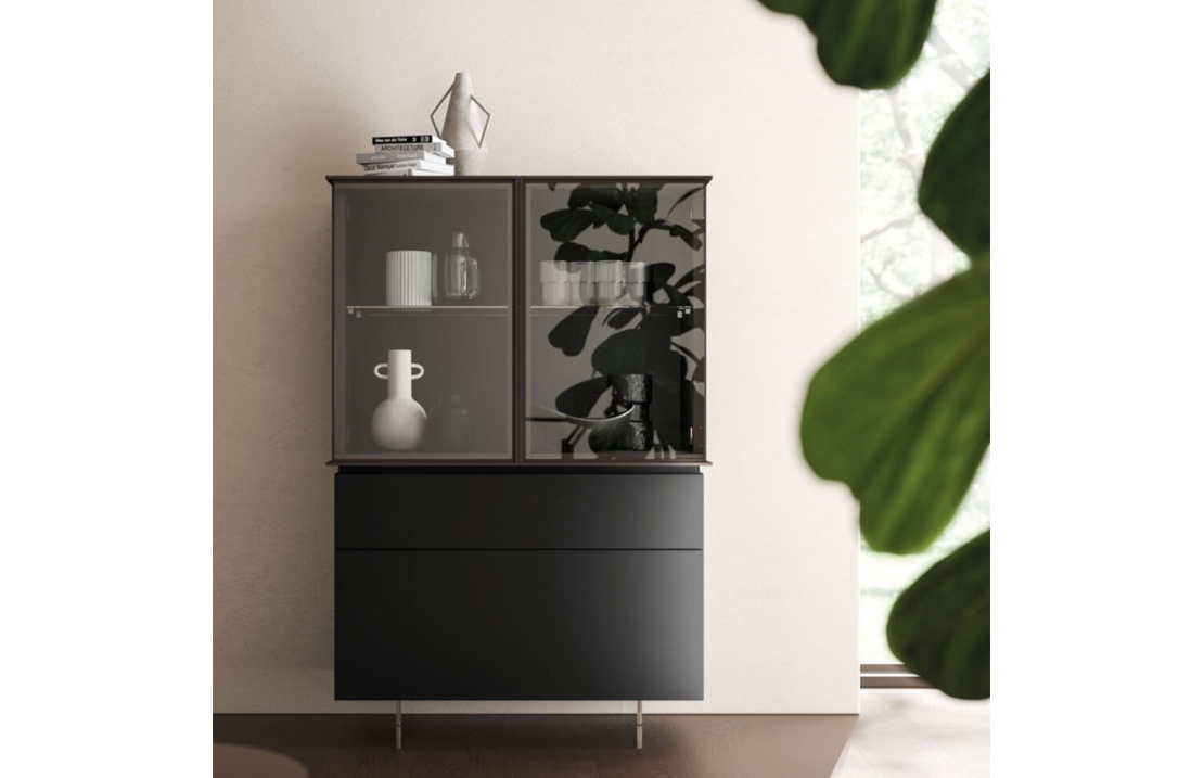 Sideboard with Showcase and Drawers - Teka