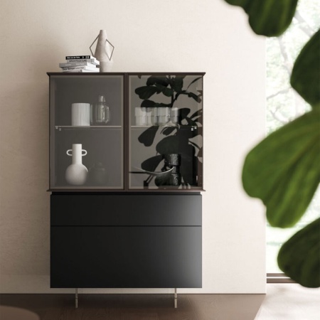 Sideboard with Showcase and Drawers - Teka