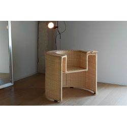 Armchair in Natural Wicker - Charlotte