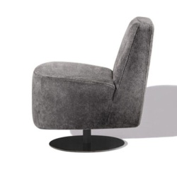 Modern Living Room Armchair in Fabric - Dory