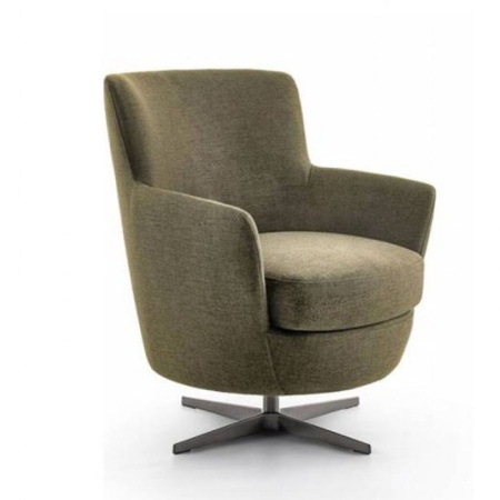 Comfortable Design Armchair with Backrest and Armrests - Moon