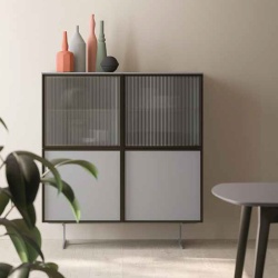 Orme Design Sideboard with Showcase - Glass