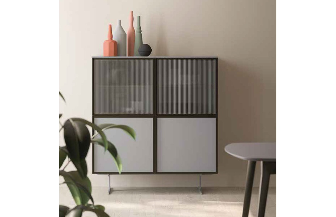Orme Design Sideboard with Showcase - Glass