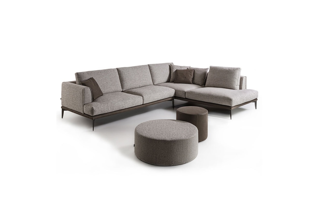Flexstyle Corner Sofa with Metal Feet - Flight