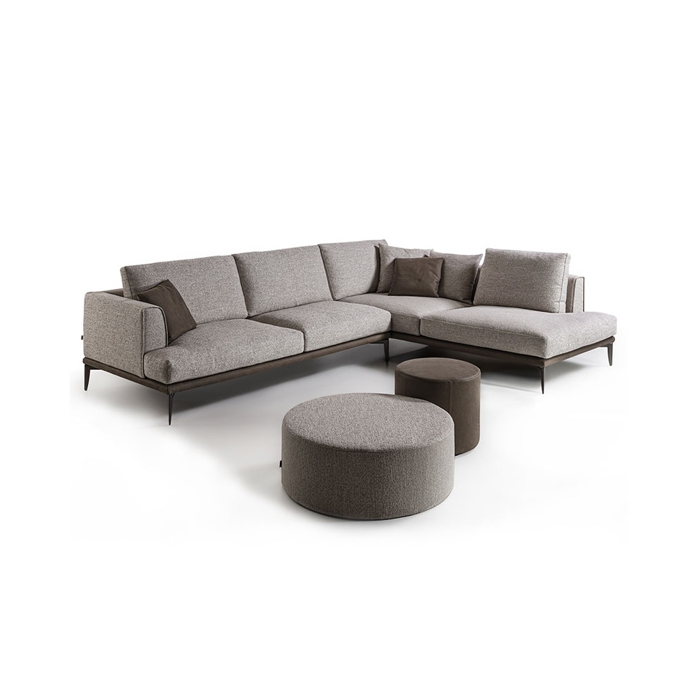 Flexstyle Corner Sofa with Metal Feet - Flight