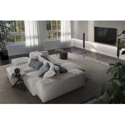 Design Sofa with Peninsula - Blanc