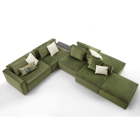 Design Sofa with Peninsula - Blanc