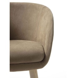 Swivel Fabric or Leather Armchair - Iris