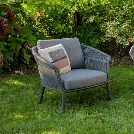 Outdoor Armchair with Padded Seat - Lake
