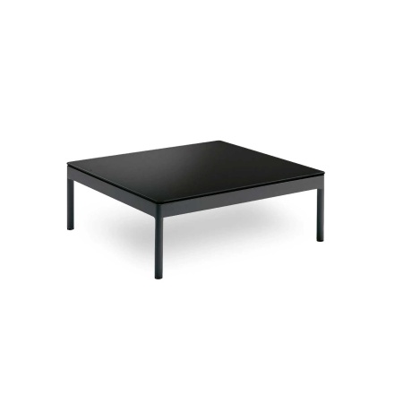 Outdoor Coffee Table with Glass Top - Bergen