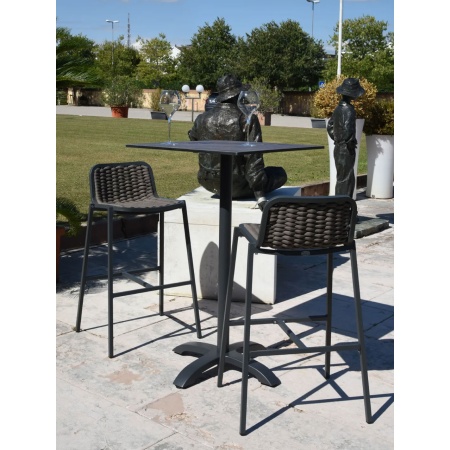 Outdoor Stool with Fabric Seat - Alex