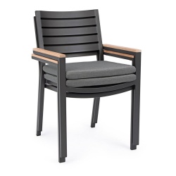 Outdoor Chair with Wooden Armrests - Belmar