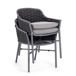 Rope Chair with Armrests - Everly