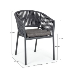Stackable Chair in Rope - Florencia