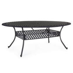 Outdoor Aluminum Oval Table - Ivrea