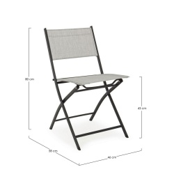 Folding Steel Chair - Martinez