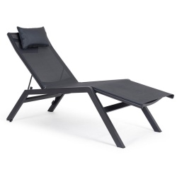 Outdoor Chaise Lounge with Headrest - Krion
