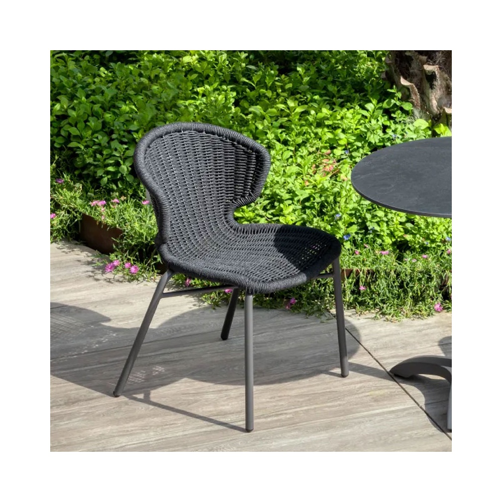 Aluminum and Rope Outdoor Chair - Orly